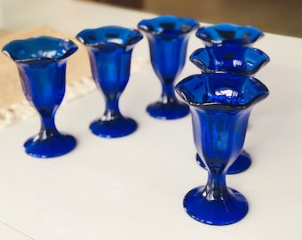 Anchor Hocking Cobalt Blue Pyrex Casserole Collectible Glass Dish