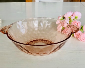 Vintage Pink Glass Bowl