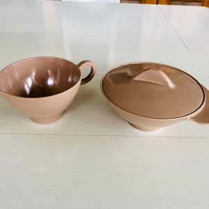 Vintage Retro Cream and Sugar Dish