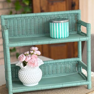 Vintage Wicker Shelf image 9