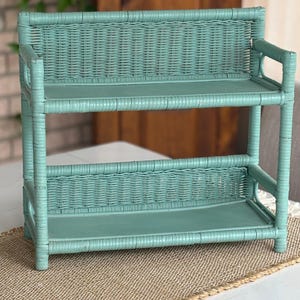 Vintage Wicker Shelf image 8