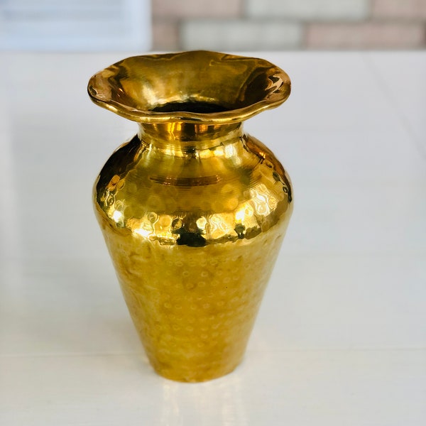 Large Brass Vase Etsy