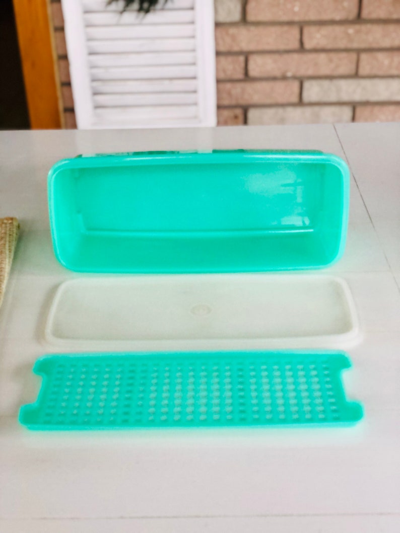 Vintage Tupperware Celery Keeper 3 Piece Set Etsy