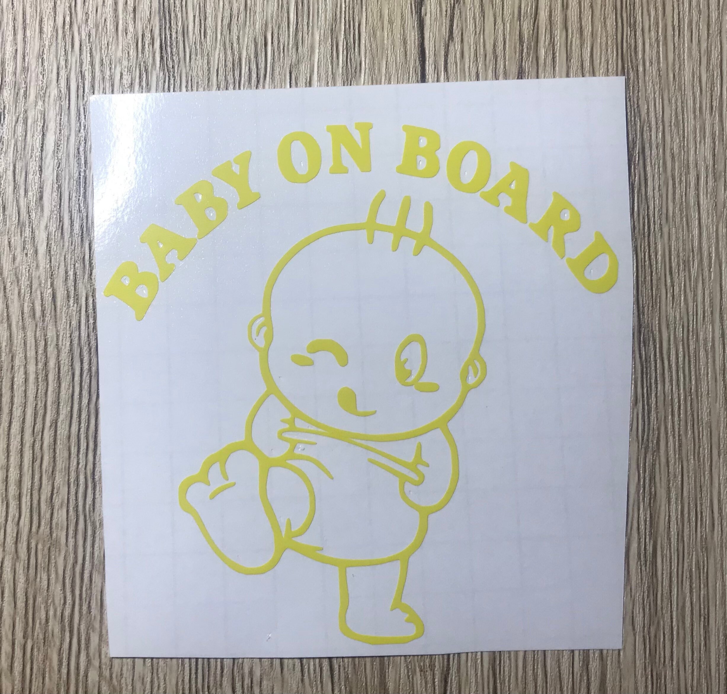 Baby On Board Sticker Decal | Etsy