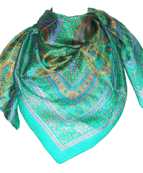 Sciarpa 100% Bandana Di Seta Sciarpe Quadrate Da Donna - Foto 5