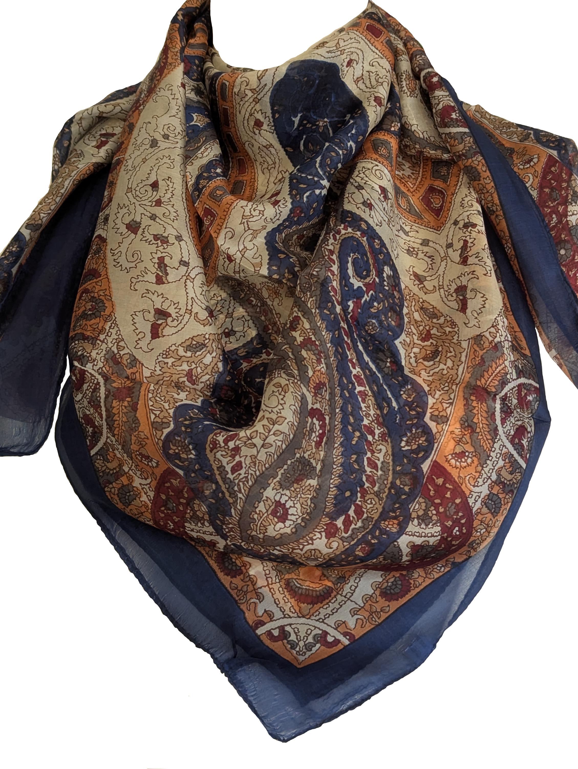 Indian Silk Scarf - Etsy Canada
