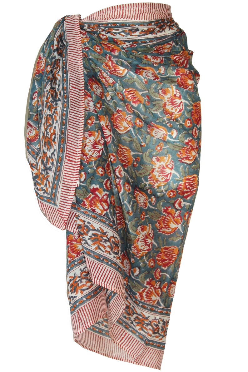Women Pareos 100% Cotton Floral Kalamkari Batik Indian Hand - Etsy UK
