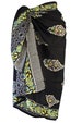 Women Pareos 100% Cotton, Floral Kalamkari, Batik Indian Hand Block Print Swimwear Sarongs & Cover-Ups, (100 CM X 180 CM) 