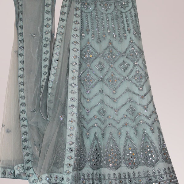 Sage Green Indian Wedding Dress Etsy