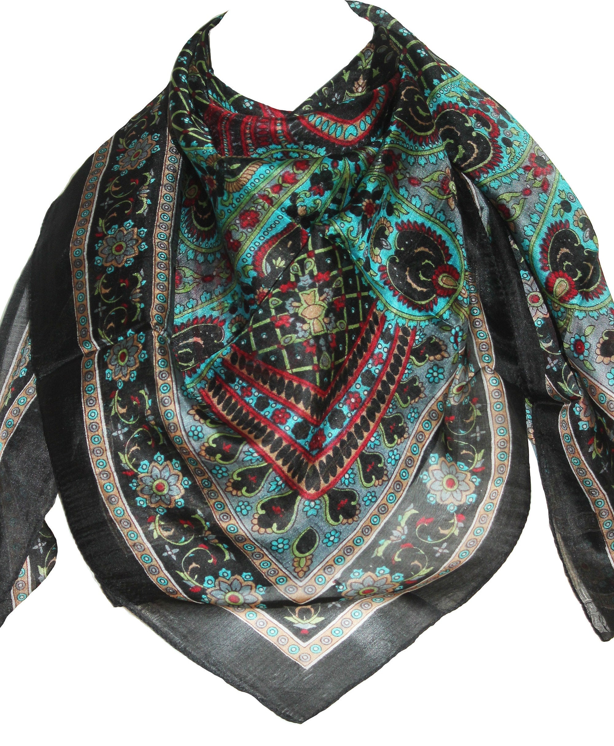 Vintage silk original stole ② Vintage Silk Stole - Etsy