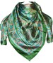 Women Vintage Handmade 100% Pure Silk Square Scarves, Foulard , Head Silk Scarf, Unisex scarfs, Gifts - 100*100cm 