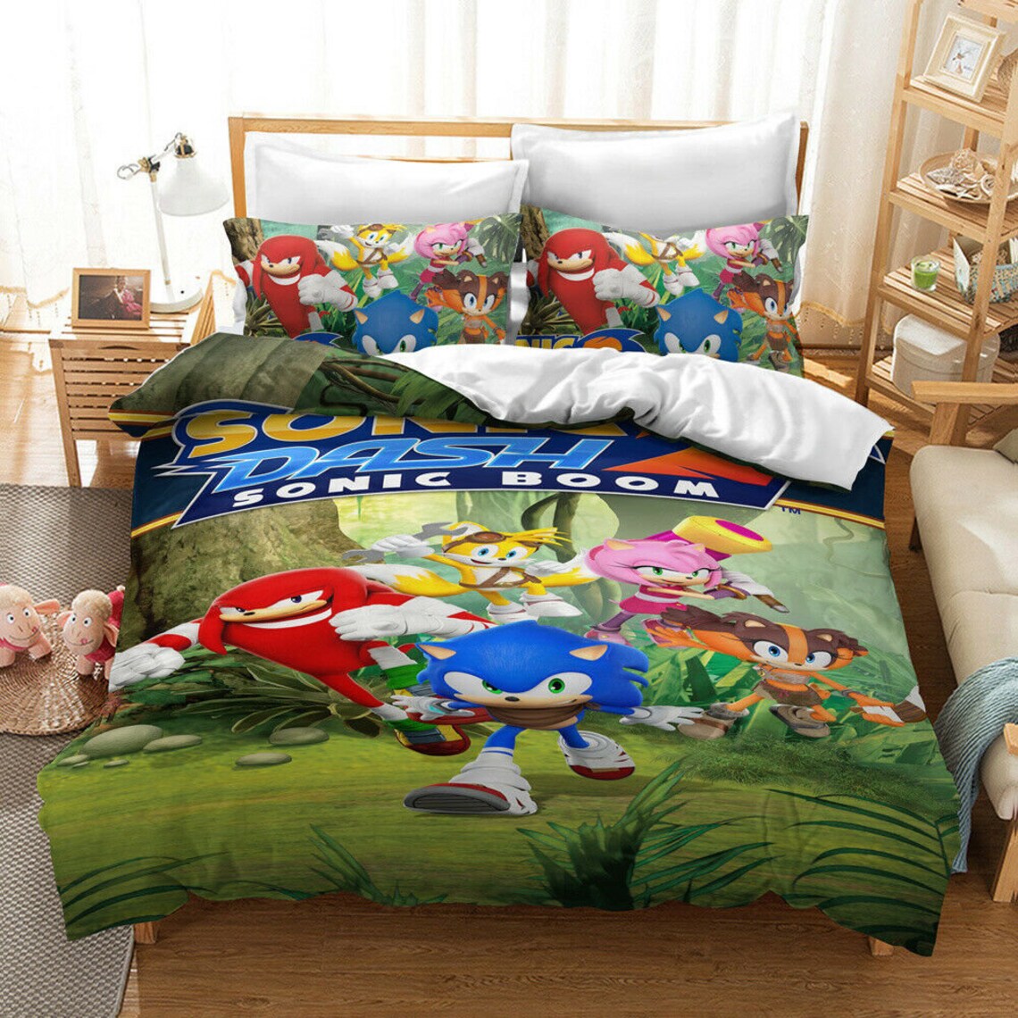 3D Sonic the Hedgehog Bedding Set Duvet Cover Gift for son Etsy