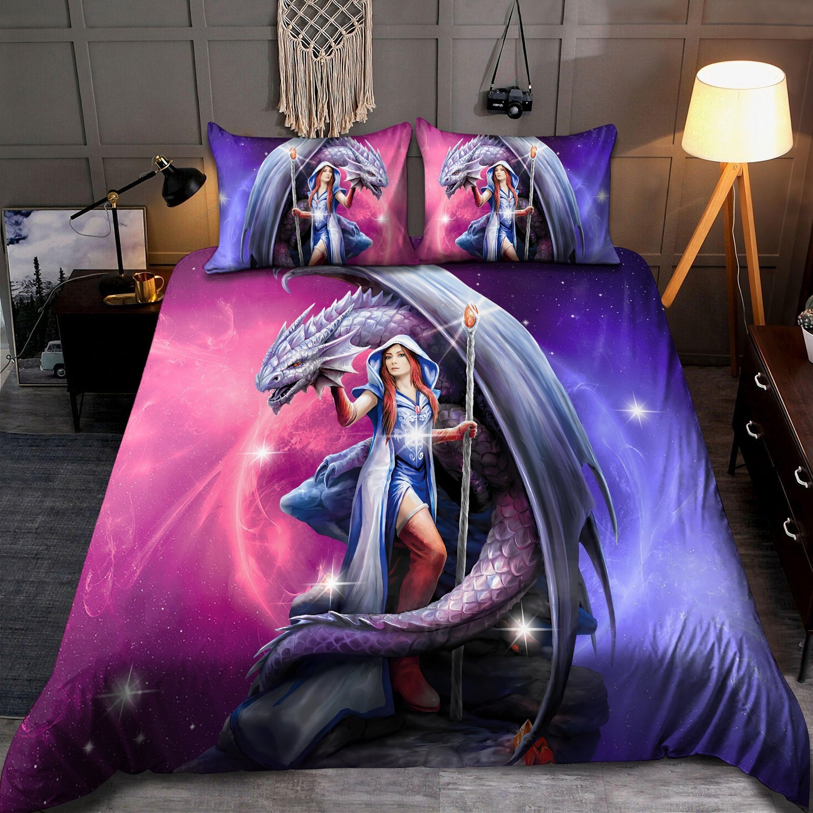 Dragon 3D All Over Printed bedding set Etsy