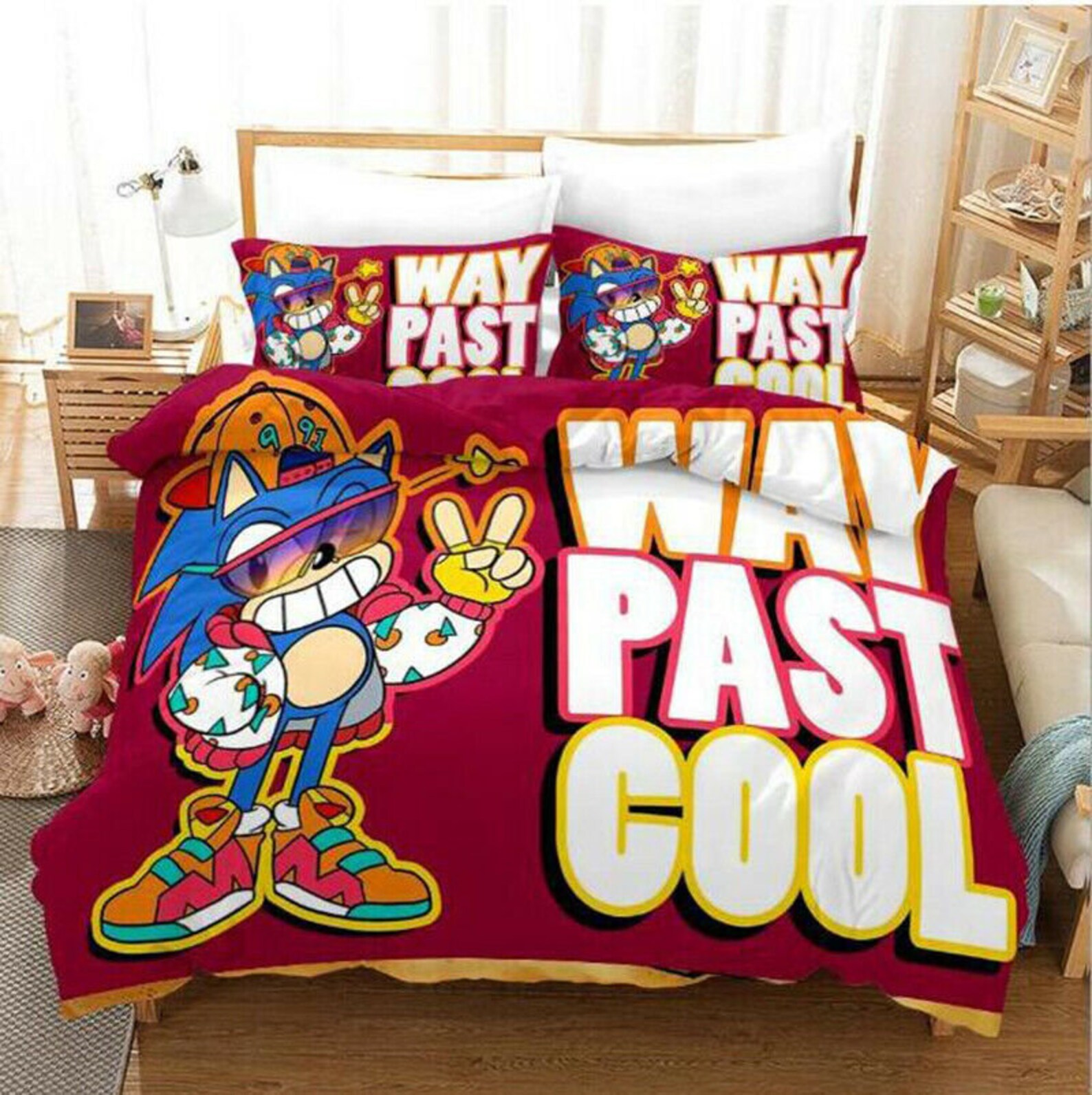 3D Sonic the Hedgehog Bedding Set Duvet Cover Gift for son Etsy