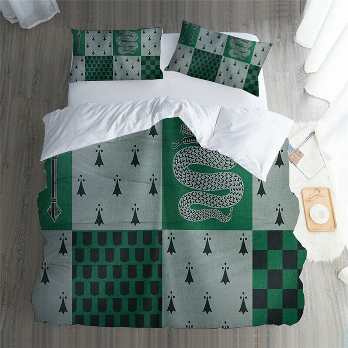 Harry Potter Hogwarts Bedding Set2 Pillowcases Duvet Cover Etsy