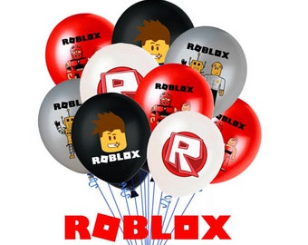 Roblox Balloons Etsy - roblox balloon decorations