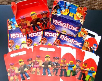 Roblox Birthday Party Supplies Etsy - roblox birthday party theme