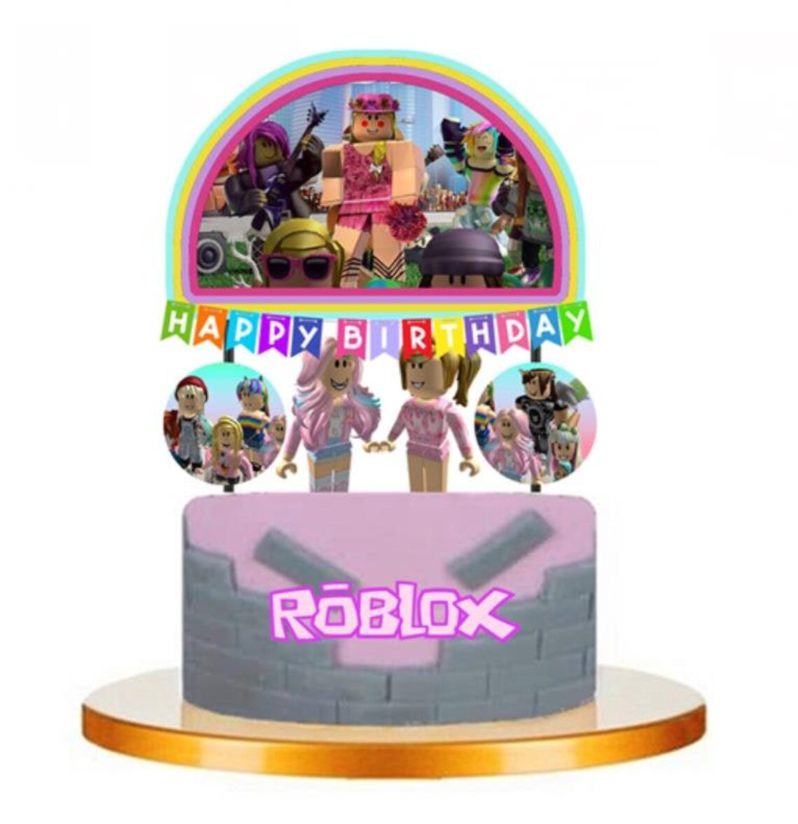 ROBLOX Girl set for party decoration supplies theme Etsy