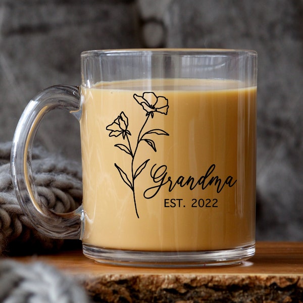 New Grandma to Be Mug, Mothers Day Mug, First Time Grandma, Baby Pregnancy Announcement, Baby Reveal, Favorite Grandma, First Grandchild