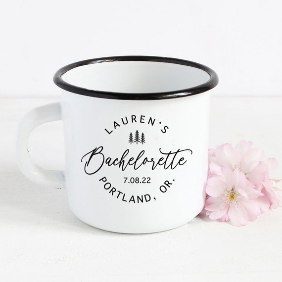 Bachelorette Party Camp Mug Bridal Campfire Personalize Etsy