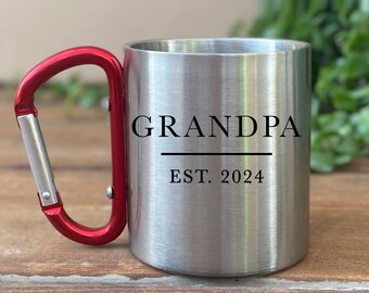 Custom Grandpa Mug, New Grandfather Pregnancy Announcement Cup, Soon To Be Grandpa, Custom Name Personalized Baby Pregnancy Reveal