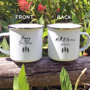 Tin Year Anniversary Mug, Personalized 10th Wedding Celebration Gift, Custom 10 Year Husband Wife Gift