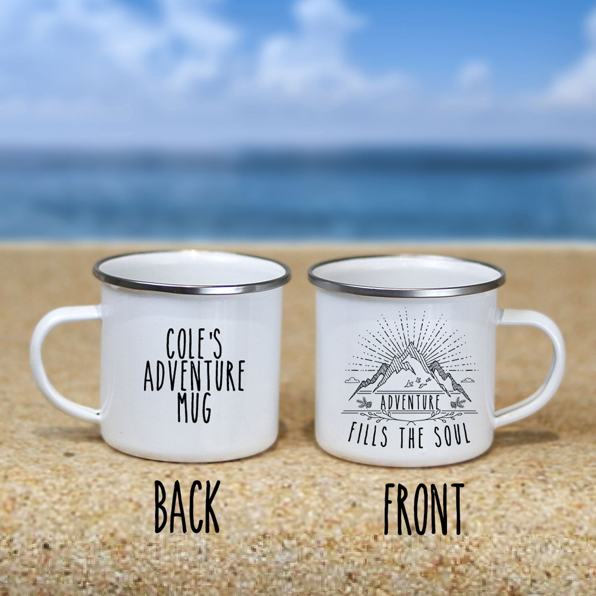 Adventure Fills the Soul Personalized Camping Mug Custom Camp Etsy