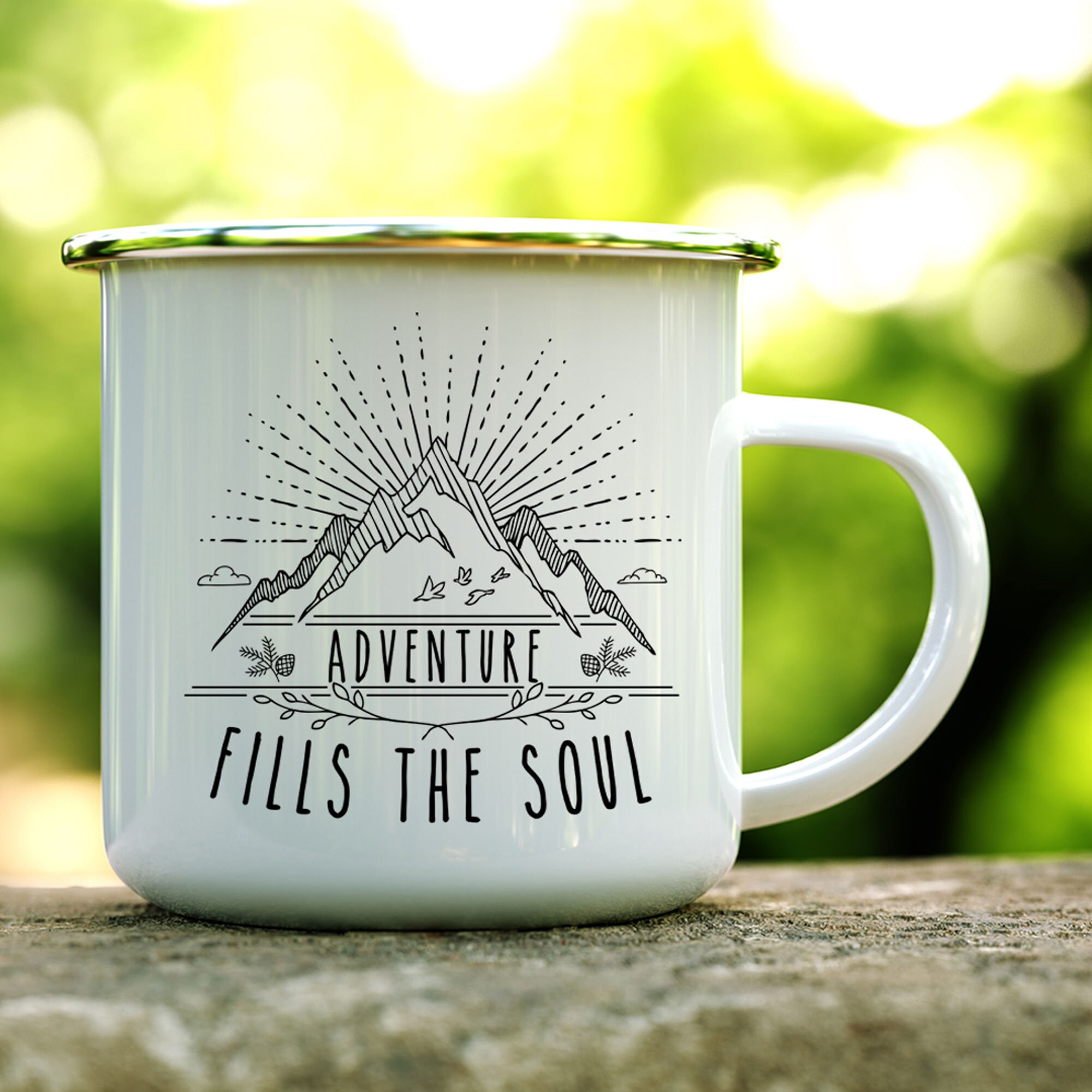 Adventure Fills the Soul Personalized Camping Mug Custom Camp Etsy