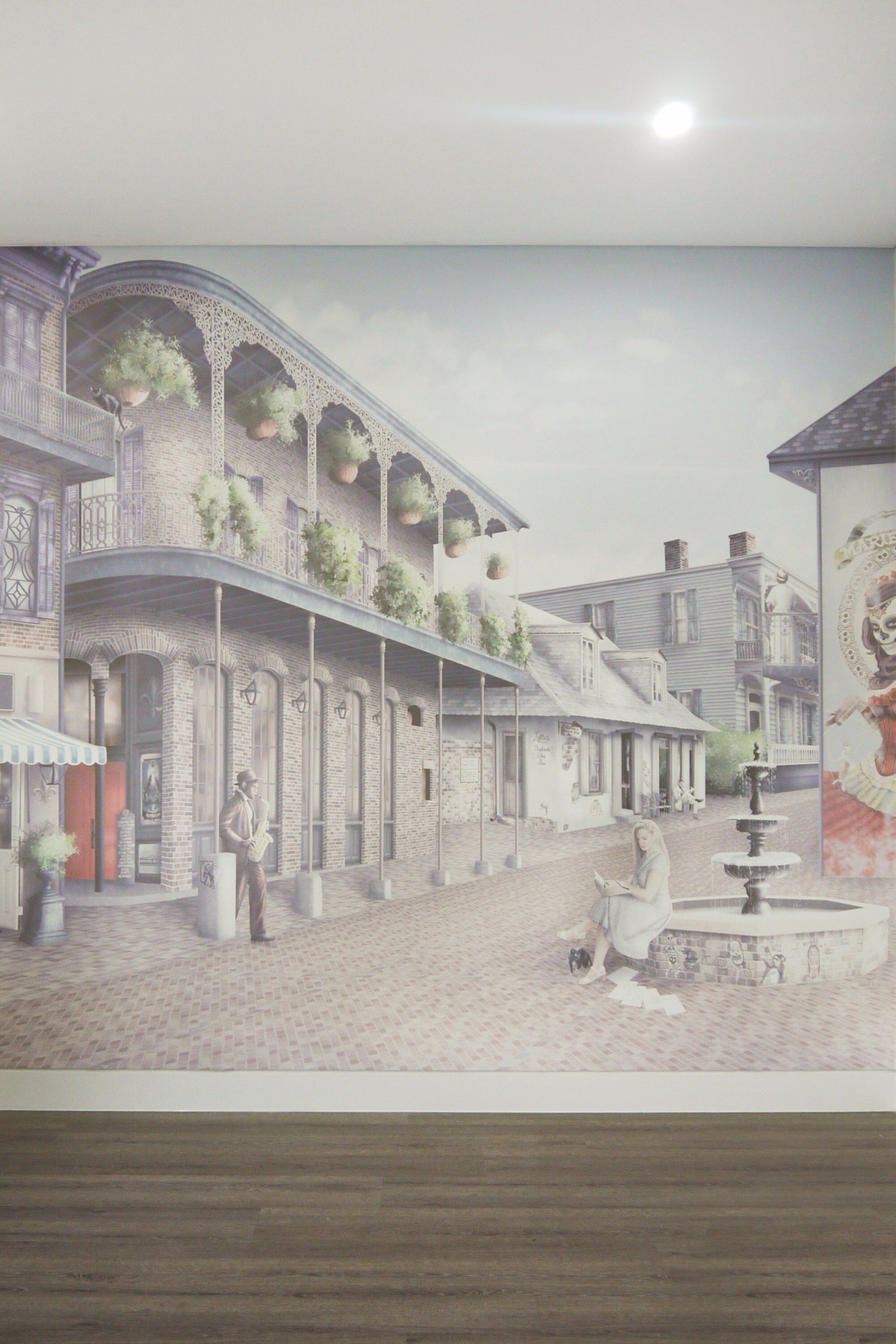 Amazing 'New Orleans Wall Mural' Landscape Street Etsy
