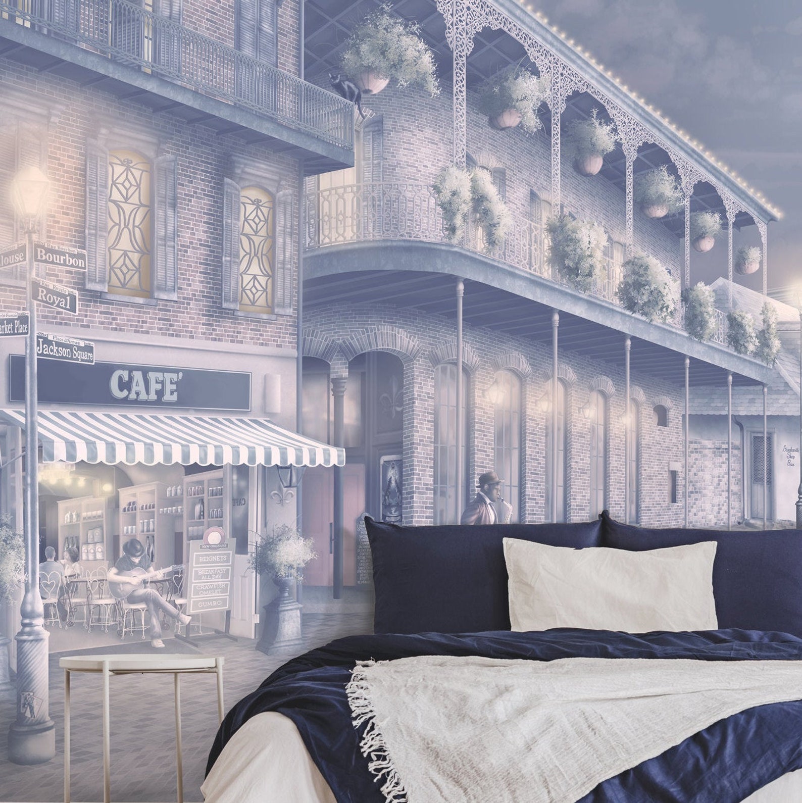 Amazing 'new Orleans Night Wall Mural' Unique Etsy
