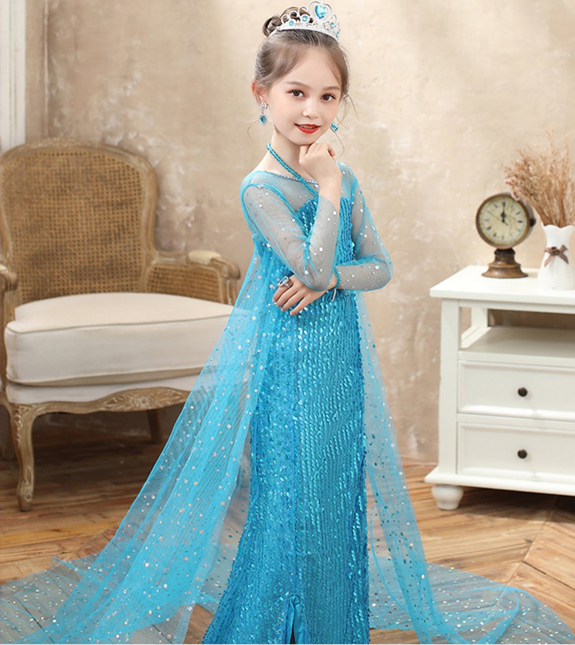 Elsa Dress for Girls Cosplay Toddler Elsa Costume Frozen 2 | Etsy