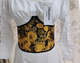 Klimt Adele Bloch-bauer Inspired Gold Corset Belt, Handmade  display picture 1