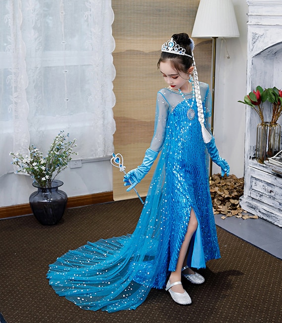 Elsa Dress for Girls Toddler Elsa Costume Cosplay Frozen 2 Etsy