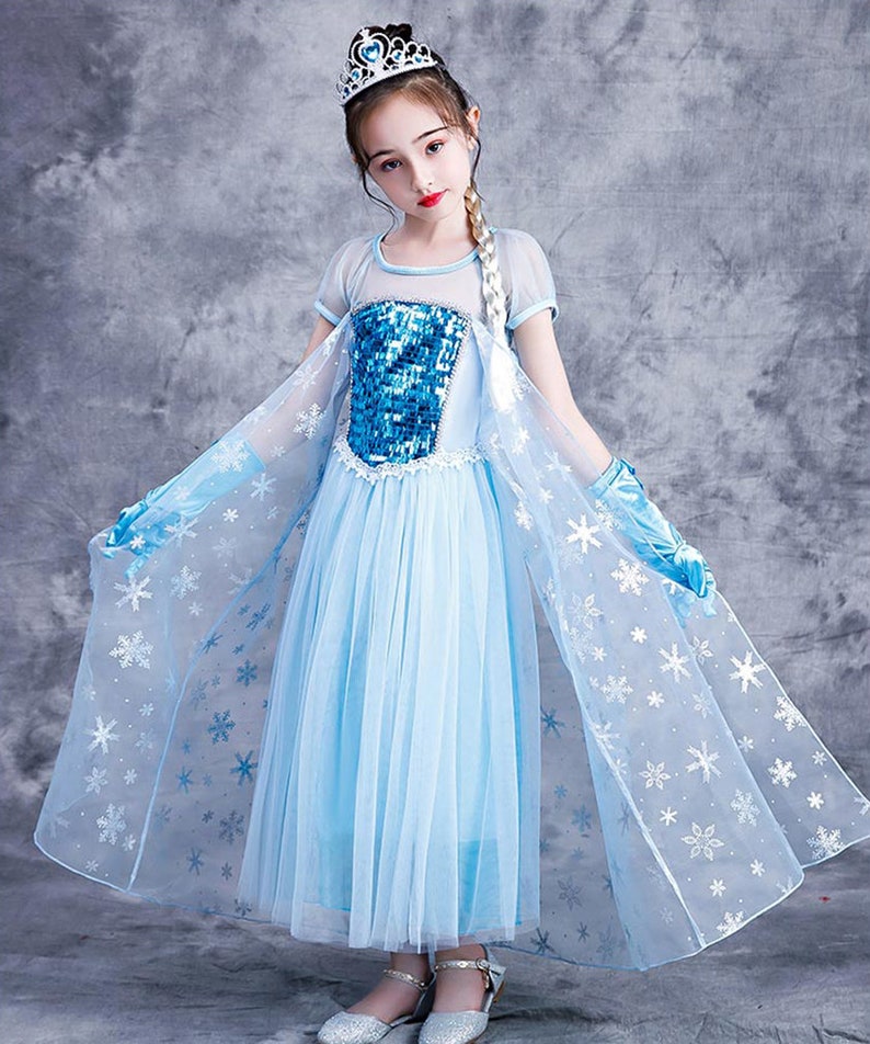 Elsa Kleid für Mädchen Elsa Kostüm Kleinkind gefroren 2 Elsa | Etsy
