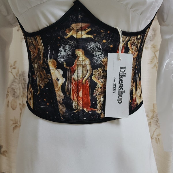 Vintage Lace-Up Underbust Corsage Medieval Renaissance Wide Corset Belt