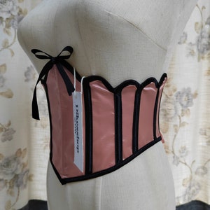 Vintage Underbust Corset Belt Renaissance Y2K Lace-Up Bustier Belts