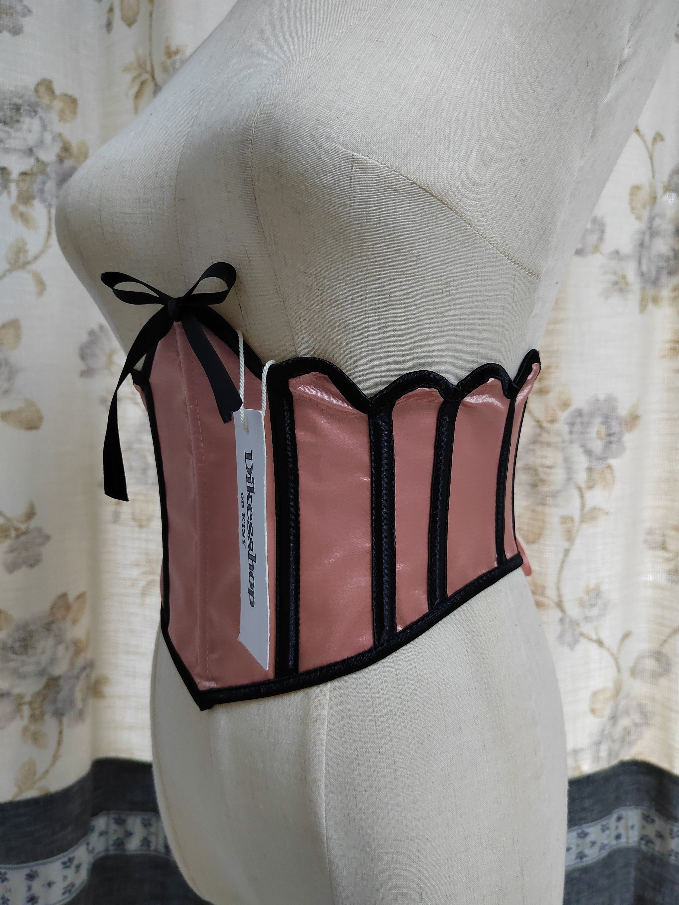 Vintage Underbust Corset Belt Renaissance Y2K Lace-up  display picture 1