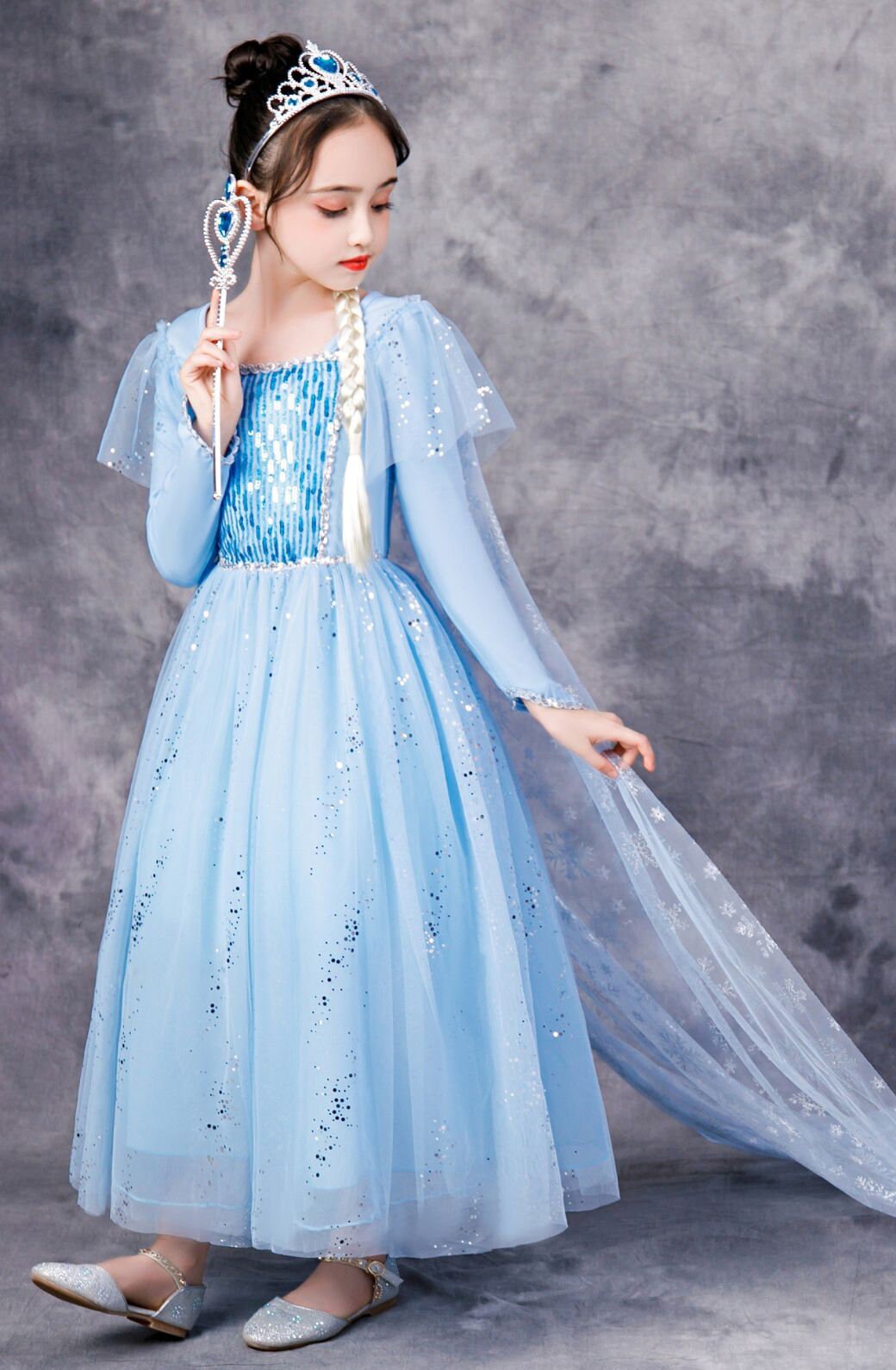 Elsa Kleid für Mädchen Cosplay Elsa Kostüm Juniors Frozen 2 Etsy