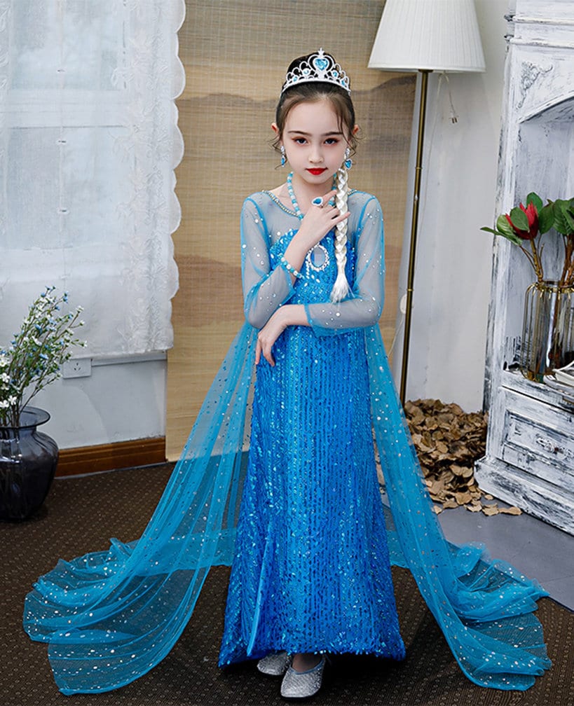 Elsa Dress for Girls Toddler Elsa Costume Cosplay Frozen 2 Etsy