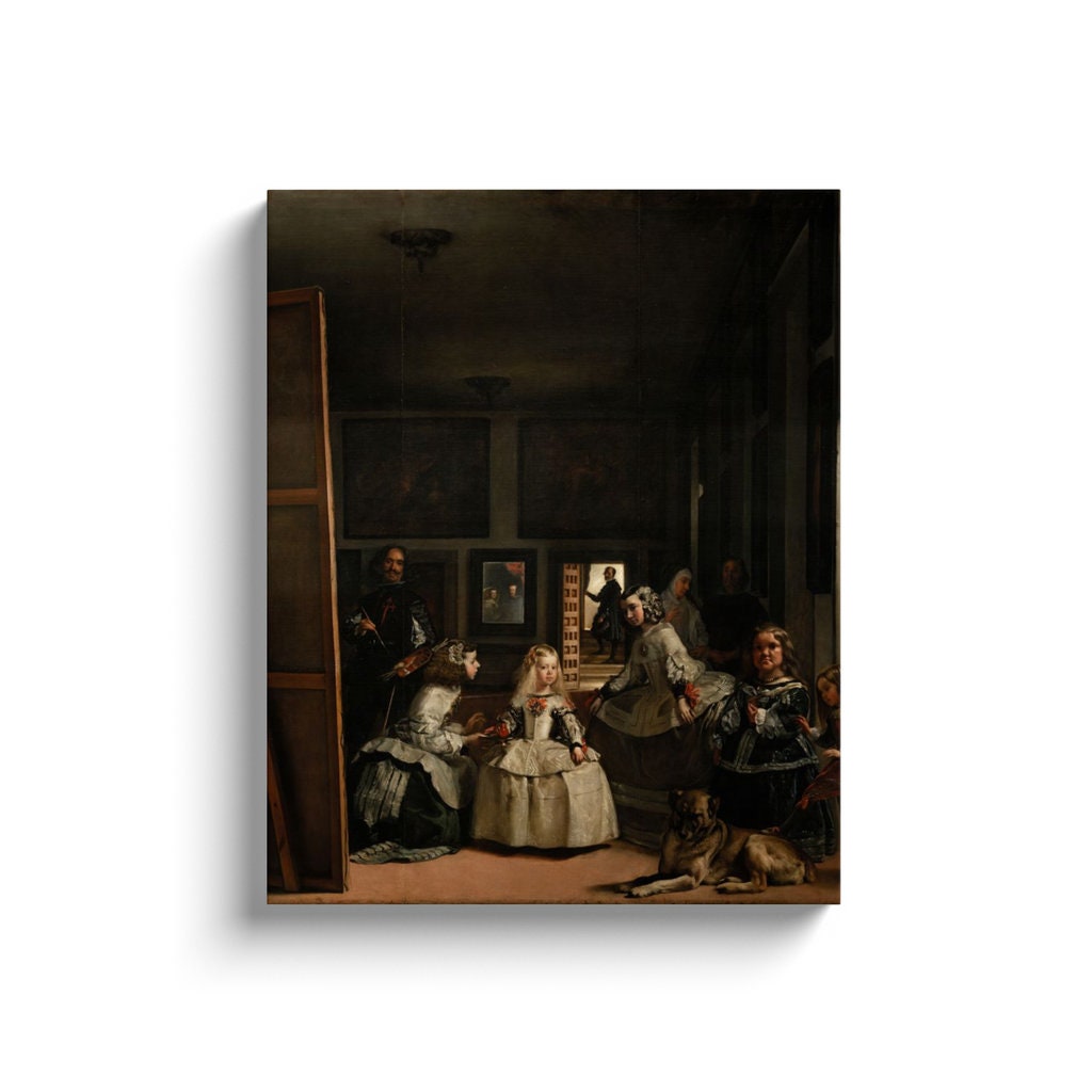 Print del collage hecho a mano basado en Las meninas de Velázquez. Print of  the handmade collage based on Las Meninas by Velázquez. -  España