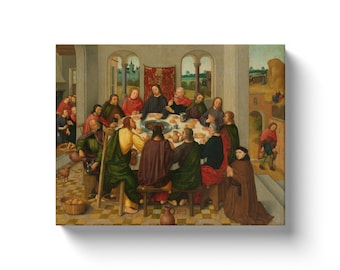 Last Supper, Master of the Amsterdam Death of the Virgin, last supper painting, last supper canvas, last supper decor, last supper wall art