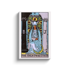 De Hogepriesteres, TarotTapijt, Tarot print, Tarot Kunst, Tarot Kaart Kunst, Tarot Muur Kunst, Tarot, Tarot Geschenken, Tarot Kaart Print, Rider Waite