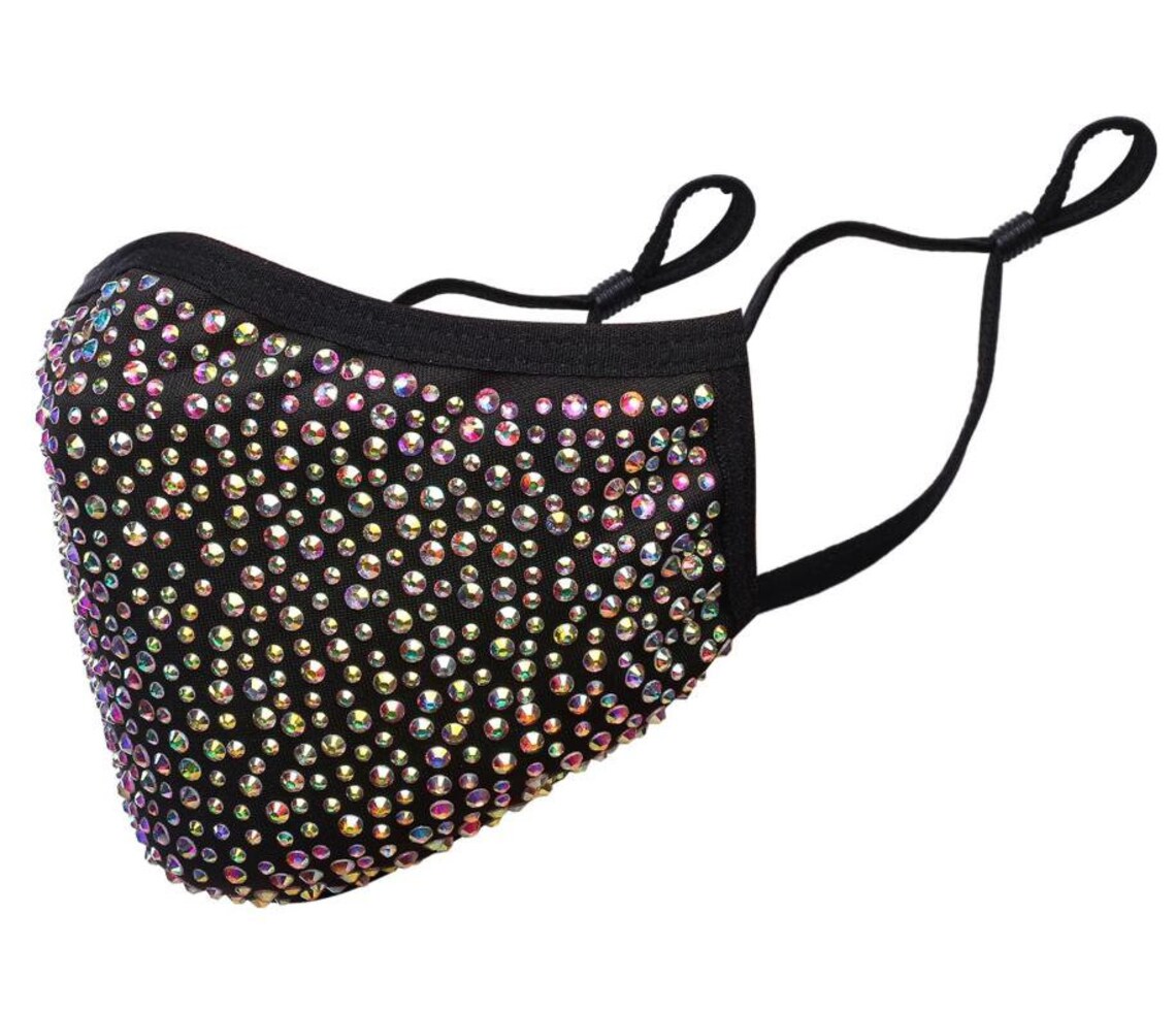 Fashion Masks Designer Mask Rhinestones Masks With Etsy