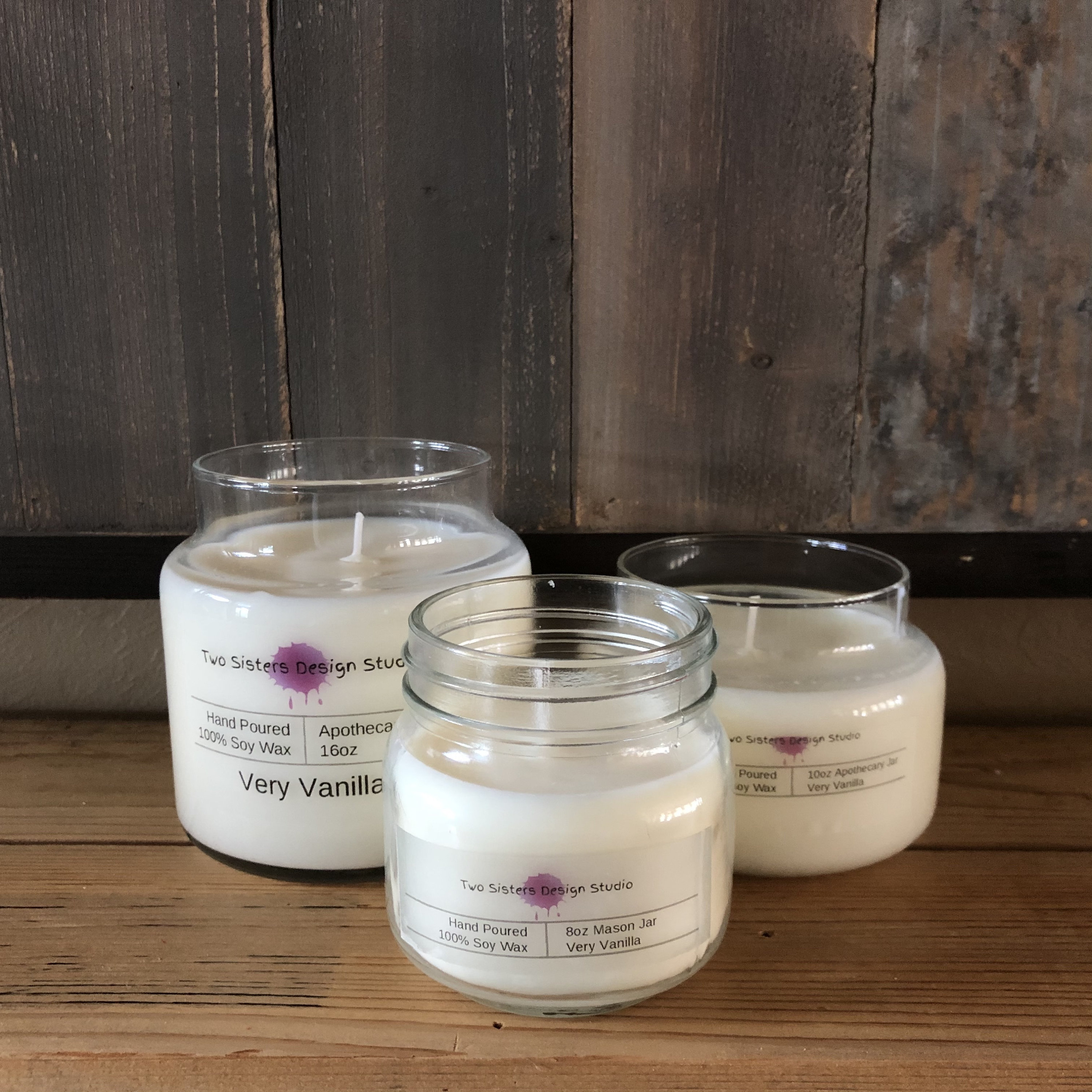 Very Vanilla Candle in Glass Jar Etsy