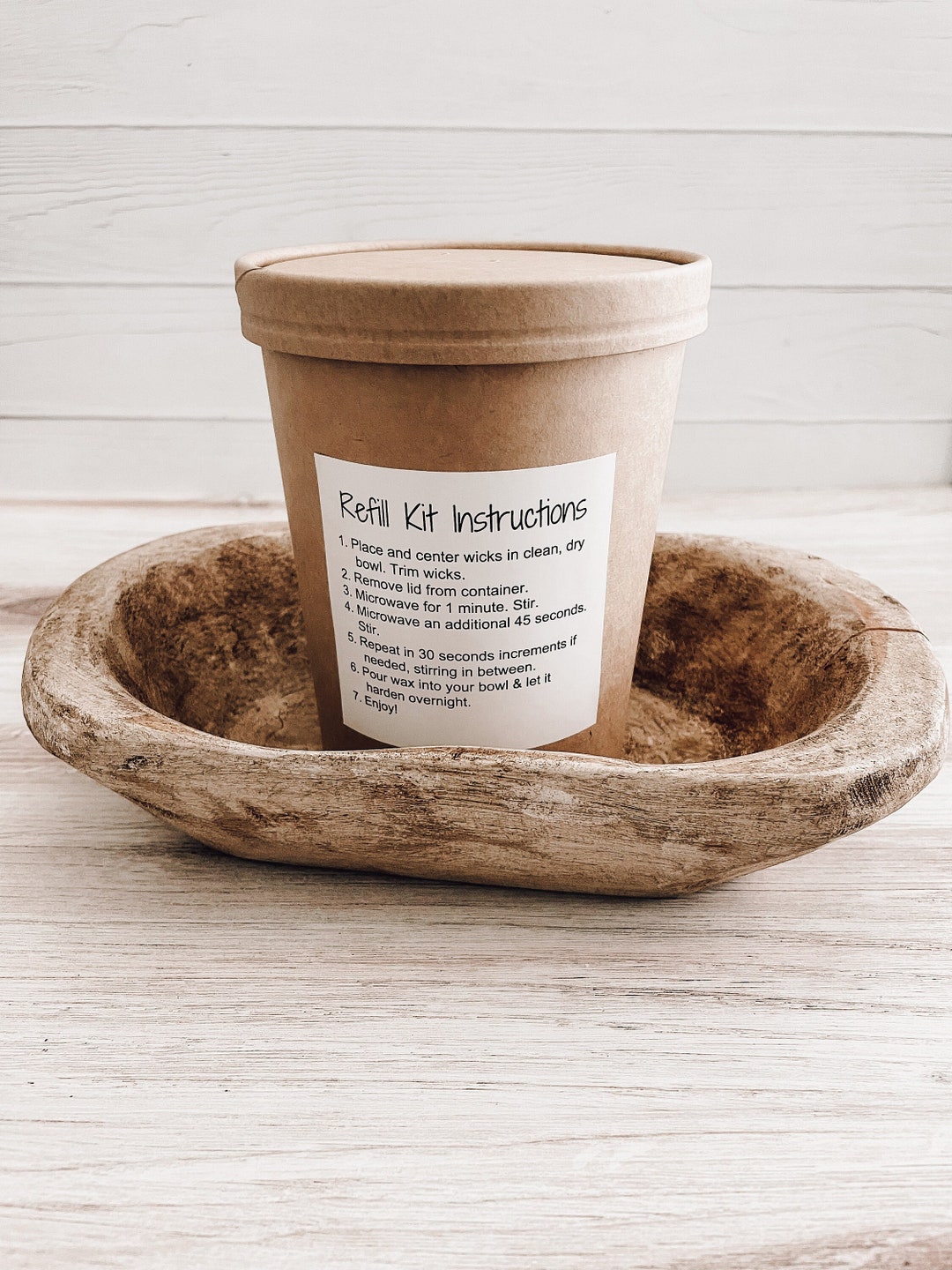 Soy Candle Refill Kit for the 4 Wick Dough Bowl Candles, Candle Making