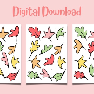 Heartstopper Leaves | Digital Download | Charlie Spring Nick Nelson Kit Connor Joe Locke LGBTQ Alice Oseman Wall Art Home Decor Decal