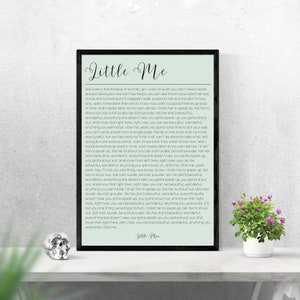 Little Mix Little Me Lyrics Song Poster A5 A4 A3 image 2