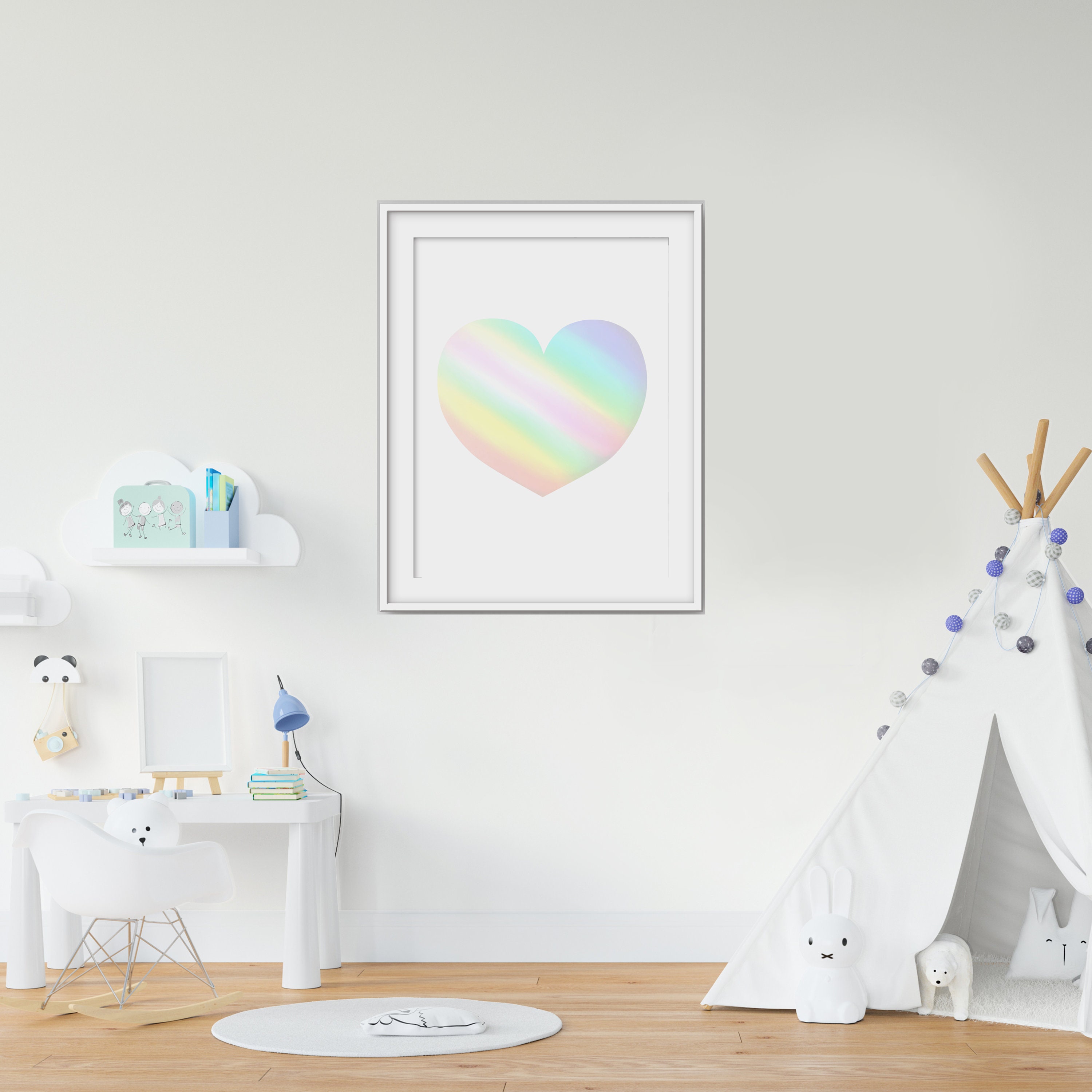 Regenbogen Poster druckbar Regenbogen der Hoffnung Wandkunst Etsy.de