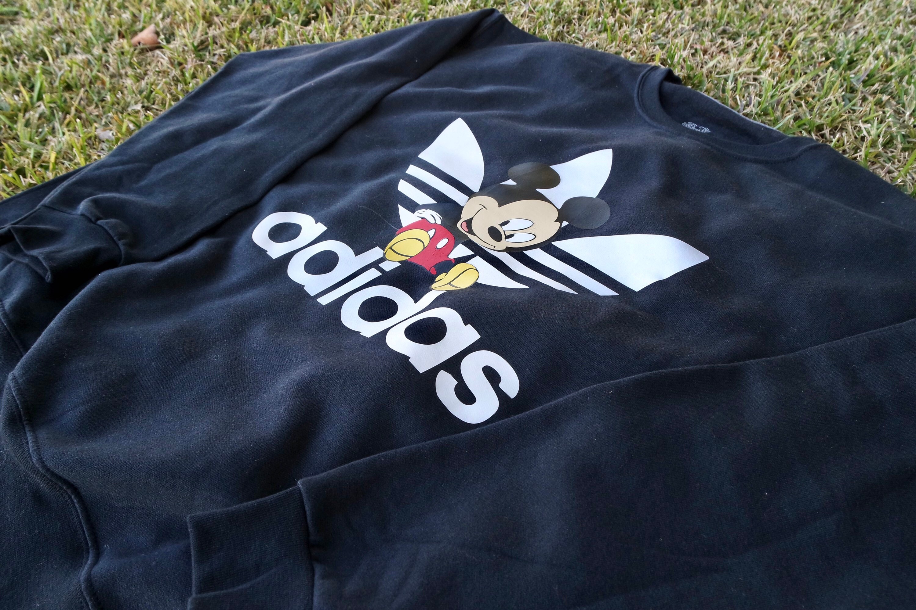 Disney Themed Adidas Crewneck Sweatshirt | Etsy