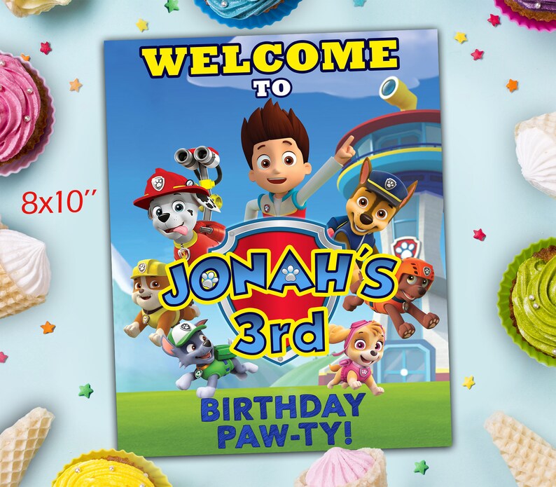 Pfote Patrol Geburtstagseinladung Paw Patrol Einladung Paw | Etsy